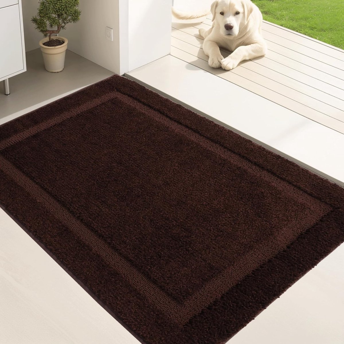 Schoonloopmat, deurmat voor binnen, 80 x 120 cm, wasbaar instaptapijt, binnendeurmat voor