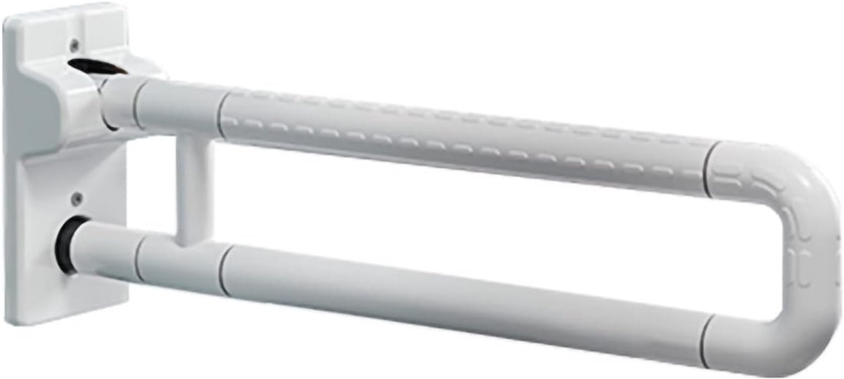 Steunklapgreep - Wandsteun Opstahulp - Veiligheid Badkamer - Inklapbaar Antislip Design - 60 cm - Wit