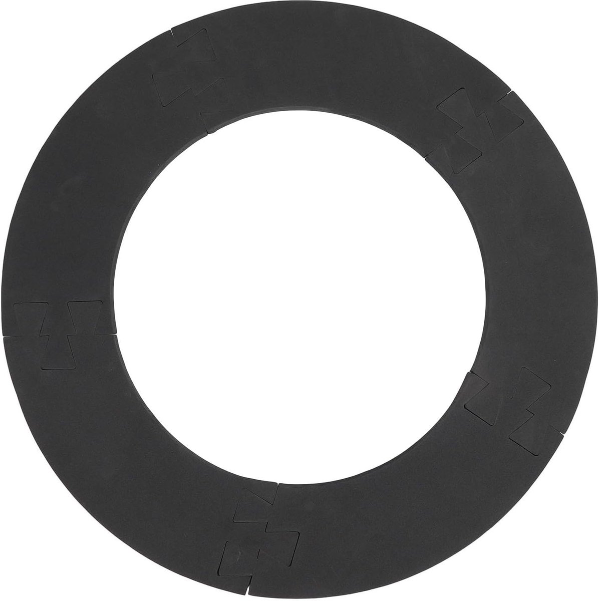 Dartbord Rand - Beschermring Muur - Muur Beschermen - Vijf Delige Set - 72cm Buitendiameter - Zwart