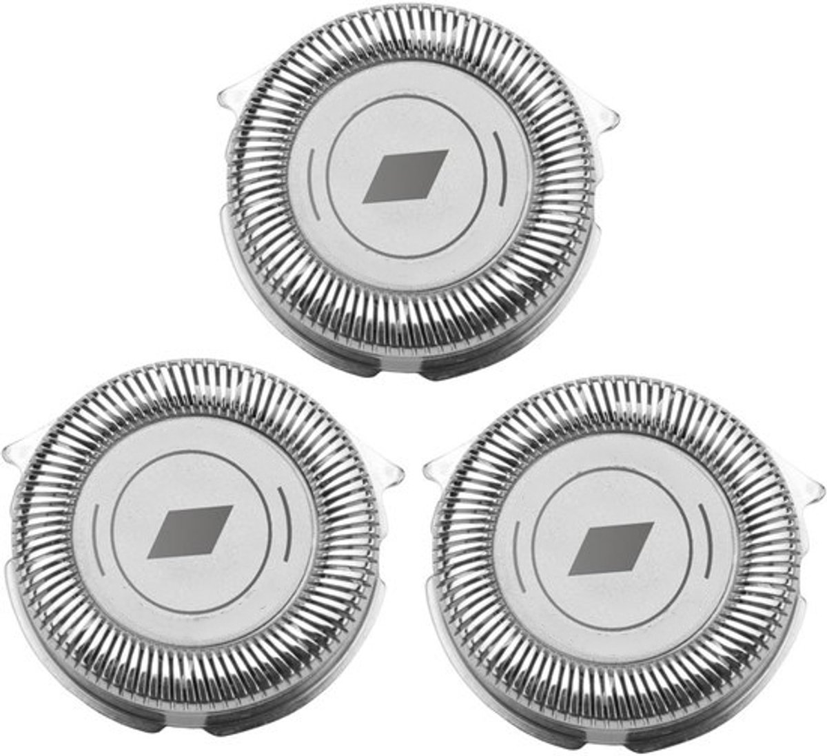 3-delige Scheerkoppen Set - Geschikt voor Philips 5000 Serie SH50/50 - Vervangende Scheermesjes voor Mannen - MultiPrecision Mesjes - Inclusief Comfortabele Scheeropzetkoppen - Zilver