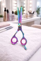 Belux Surgical Instruments / Professionele Uitdunschaar 15,5 cm – Multicolor – Kappersschaar – RVS – Efileerschaar voor Uitdunnen & Textureren