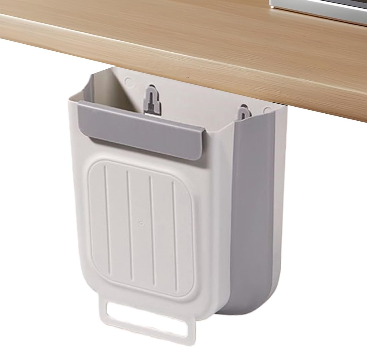 Wand Prullenbak - Opvouwbare Vuilnisbak - Keuken Afval - Ruimtebesparend Ontwerp - 11 Liter Capaciteit