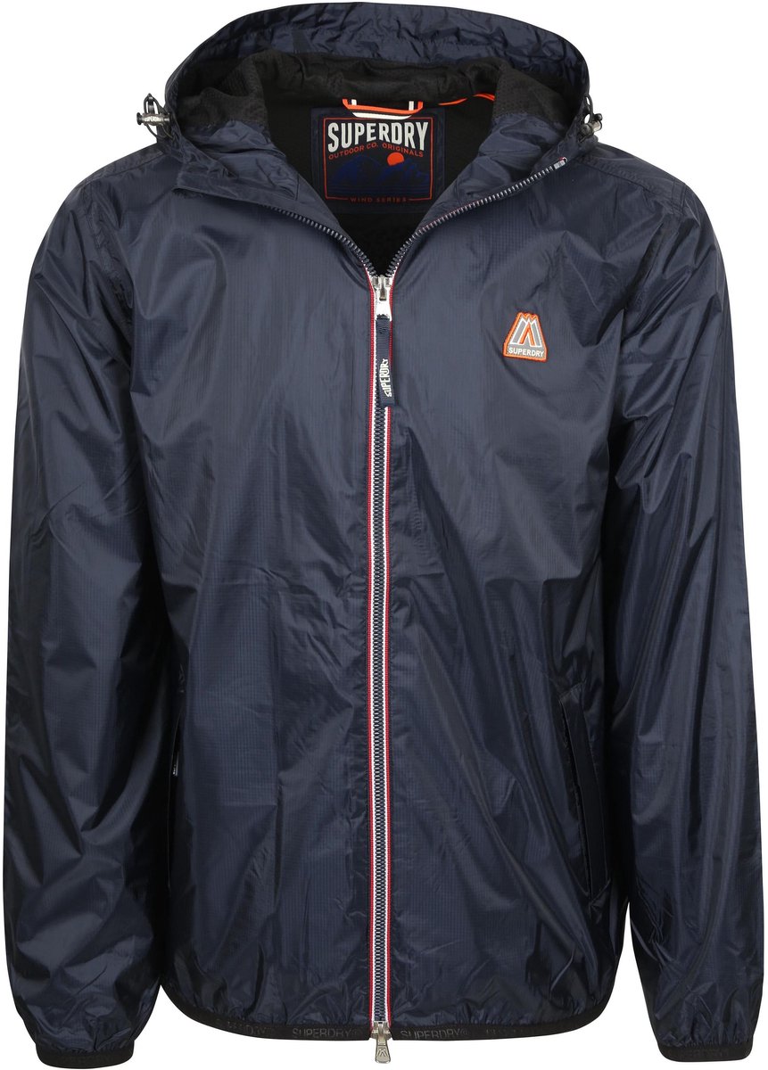 Superdry Windbreaker Jas 3XL Heren Functionele jassen Blauw