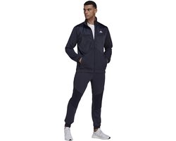 Adidas Adidas Trainingspak Heren Satin French Terry Track Suit Zwart - Maat S