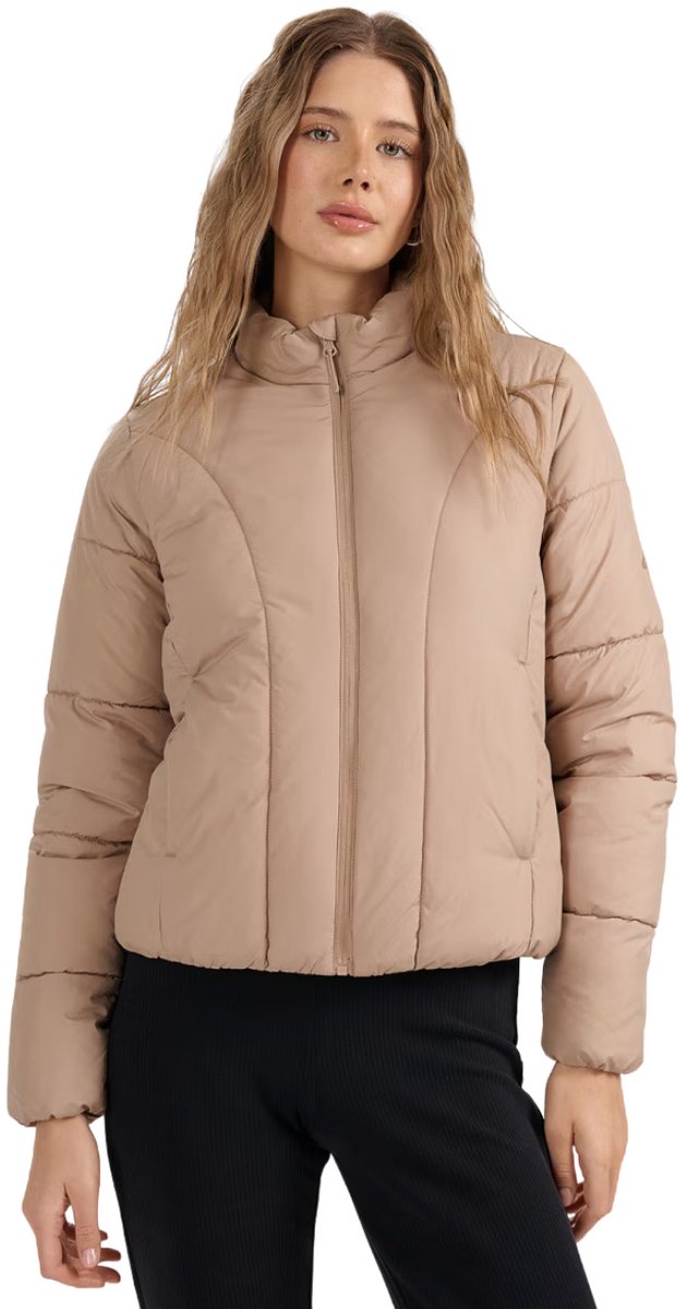 4F Jas Dames Gewatteerde Beige - Maat M
