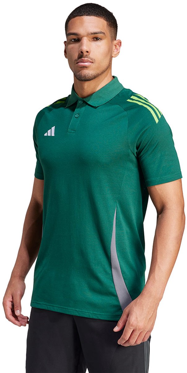 604x1200.jpg adidas T-shirt Heren Tiro 24 Competition Poloshirt Groen - Maat L - Afbeelding 1