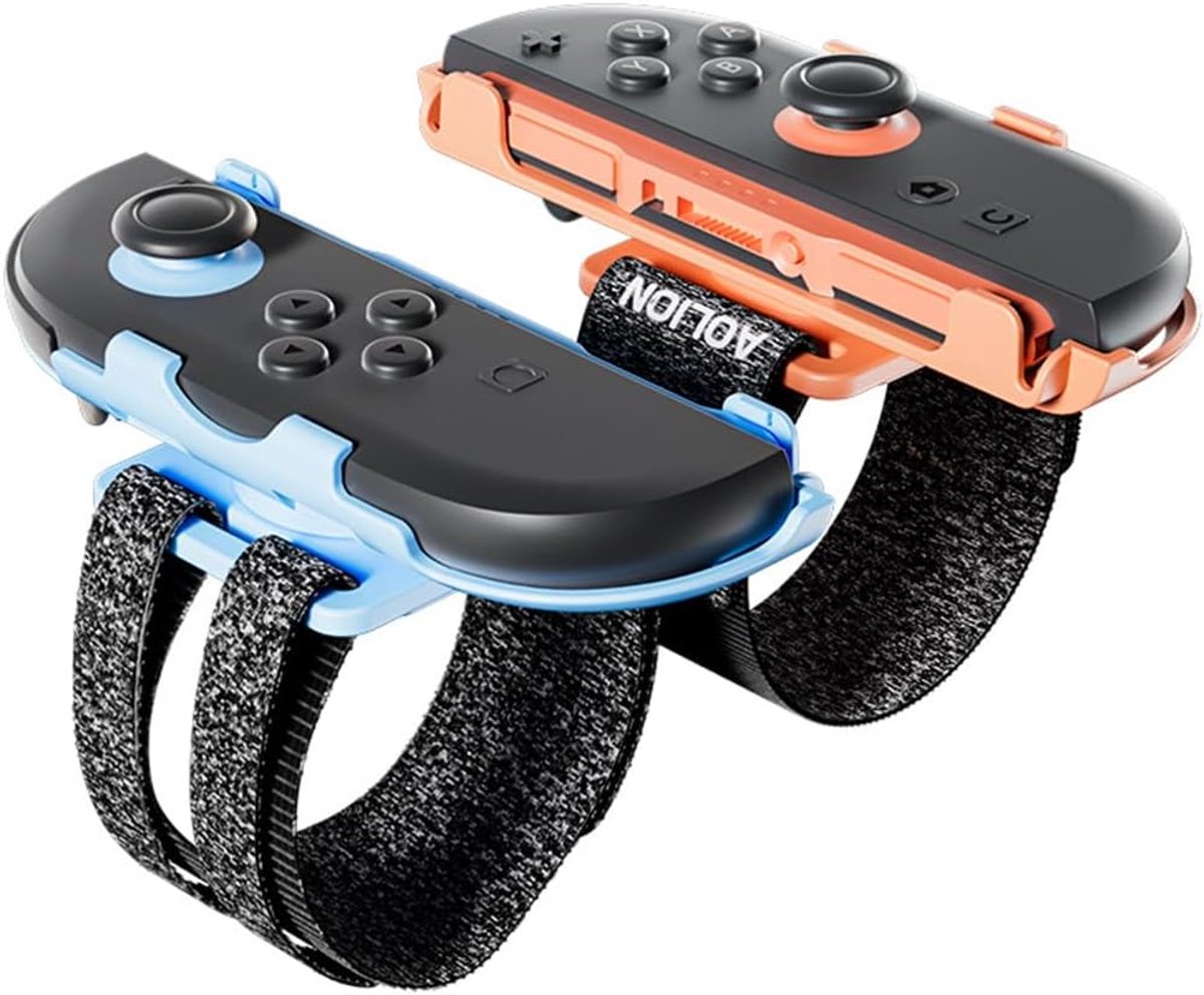 Controller Armbanden - Polsbanden Joycon - Dans Spellen - 360 Graden Rotatie - 10.4 x 12.2 cm - Zwart