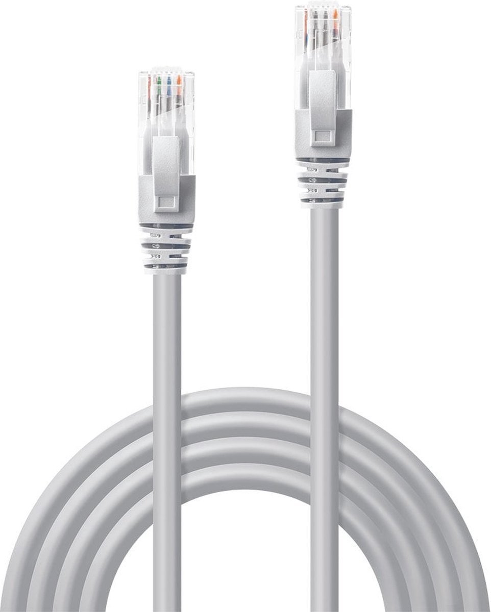 Vizyon Internetkabel - Patchkabel - UTP CAT6 - 2M - RJ45 Connectoren - Grijs