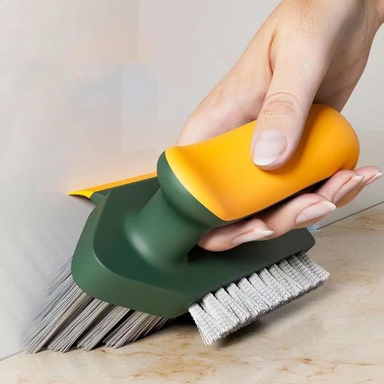 V-vormige Borstel - Voegenreiniger Hoekborstel - Badkamer Keuken Reinigen - Schuine Kop 90 Graden - 14.9 x 9.3 cm - Grijs — afbeelding 3