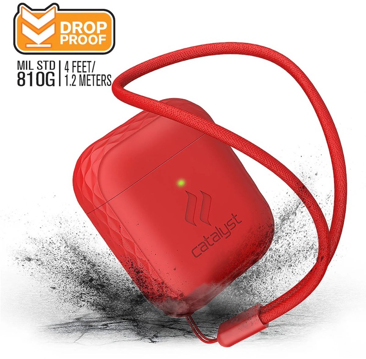Catalyst Lanyard Case for AirPods 1 / AirPods 2 Flame Red