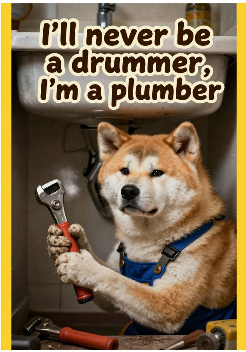 Huurdies - Poster - I'm a plumber - A2