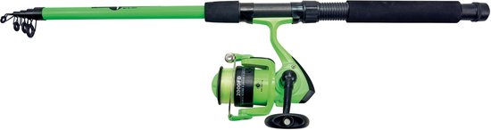 Albatros Tele Combo Green 210 - Telescoop hengelset - 210cm - Werpgewicht 10-35gr - Inclusief nylon lijn van Merkloos — afbeelding 2