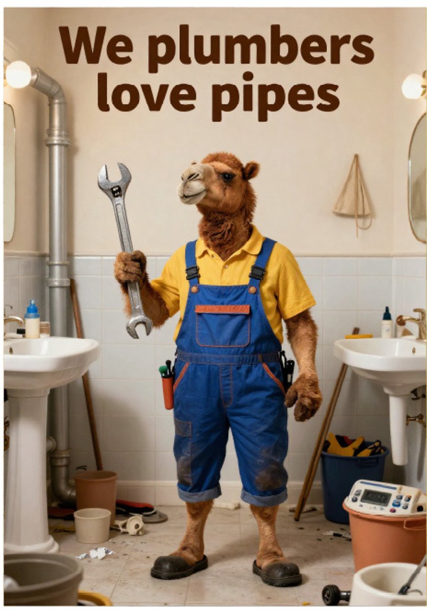 Huurdies - Poster - I'm a plumber - A2