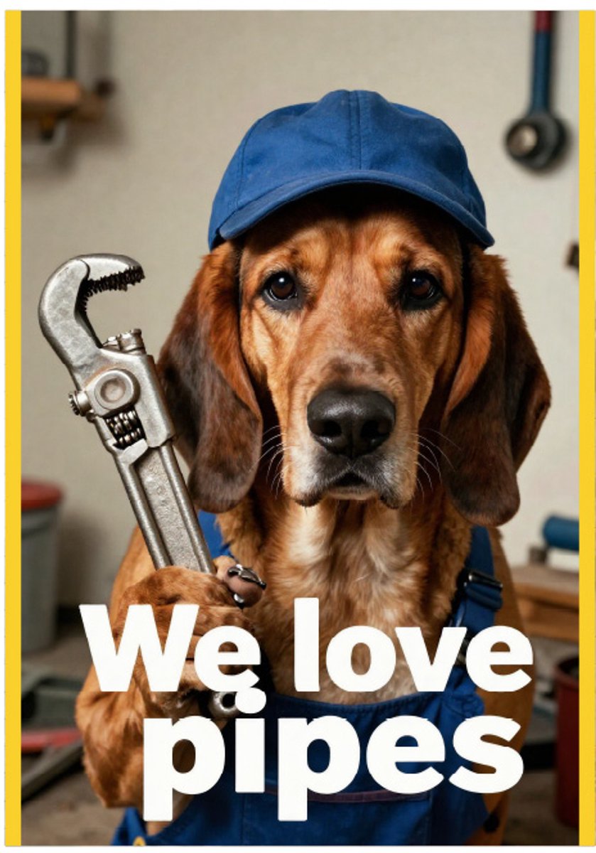 Huurdies - Poster - I'm a plumber - A2