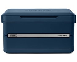 Coleman Snap ‘N Go Blue Sapphire 45QT Inklapbare Koelbox – 42 liter koelbox - Antibacterieel - blauw