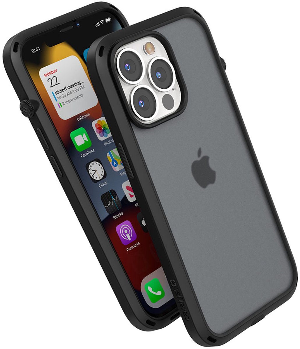 Apple iPhone 13 Pro Max Hoesje - Catalyst - Influence Serie - Hard Kunststof Backcover - Stealth Black - Hoesje Geschikt Voor Apple iPhone 13 Pro Max