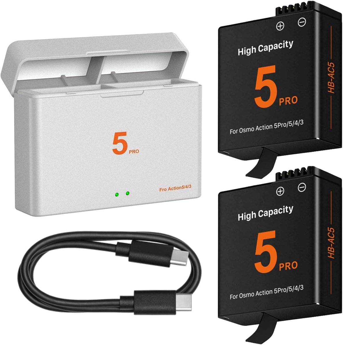 Accu set - Reserve batterijen - Camera gebruik - Dubbele oplader - 2800mAh