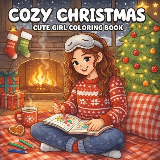 Cozy Christmas: Coloring Book for Adults and Teens Featuring ... - cover