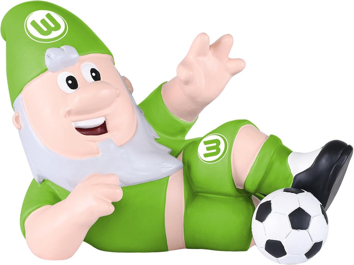 Voetbal Tuinkabouter - Club Fan Figuur - Tuin Decoratie - Officieel Gelicentieerd - 9x15x13 cm