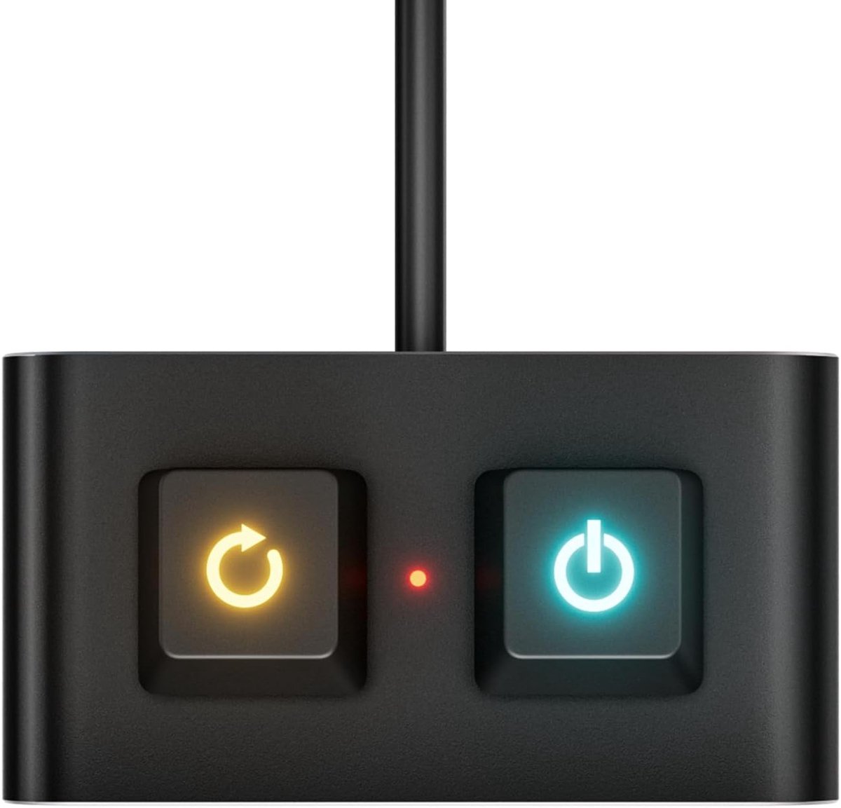 Externe Startknop - PC Aan Knop - Desktop Starten - Snelle Activering - Compact Formaat - Zwart