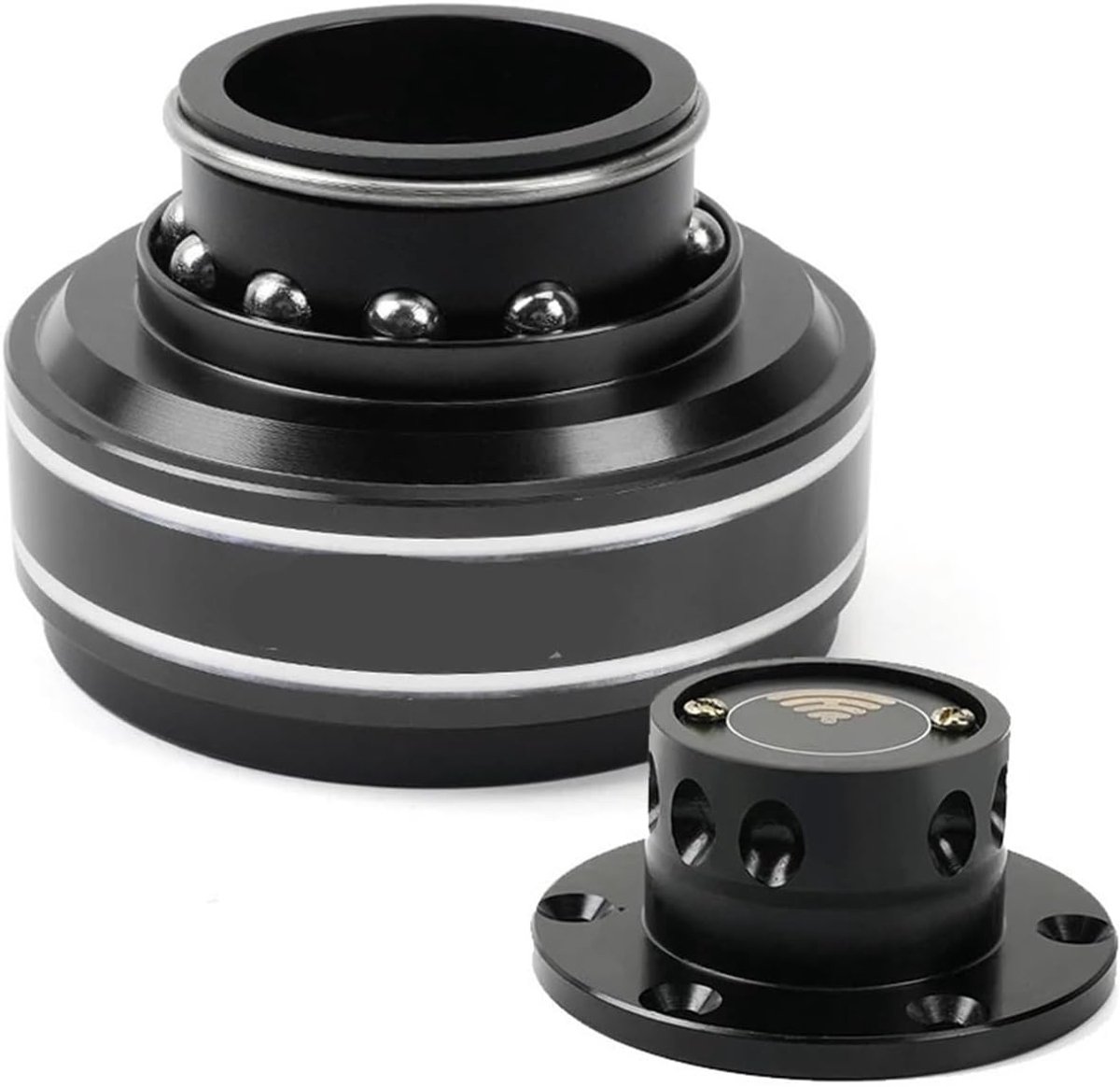 Stuurnaaf Snelspanner - Stuur Adapter - Race Simulaties - Universele 6-Gats - 70 mm - Zwart