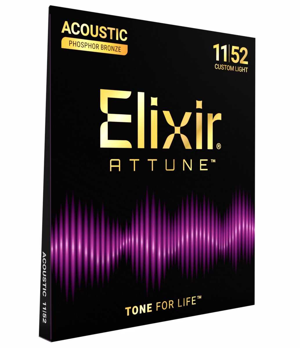 Elixir 21027 Attune Acoustic 11-52 - Akoestische gitaarsnaren