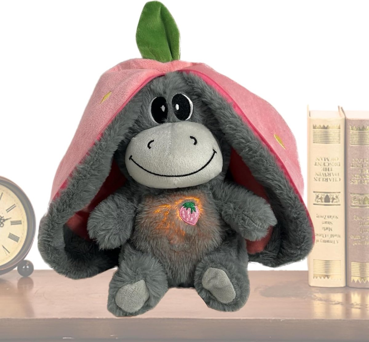Ademend Pluche Dier - Rustgevend Speelgoed - Kind Kalmeren - Zachte Ademhalingsbeweging - 30 cm - Roze