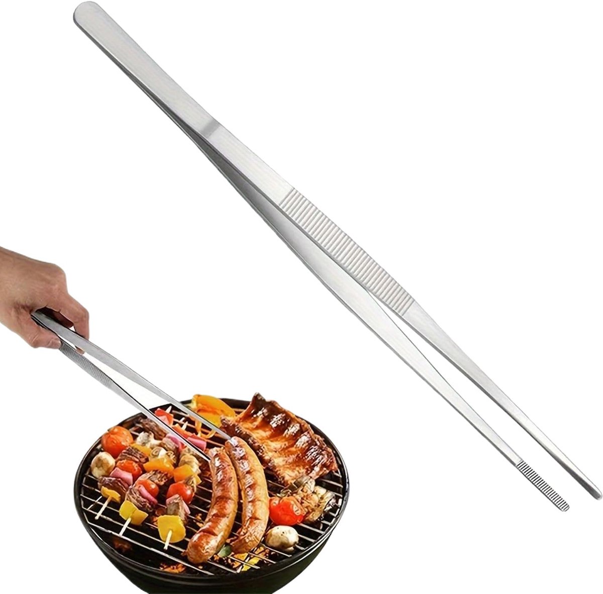 Keukenpincetten - Kookgerei - Grillen Serveren - Antislip Handgreep - 30 cm Lengte
