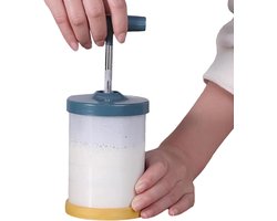 Handmatige Roomdispenser - Roommaker Keuken - Zelf Room Maken - Ergonomische Handgreep - 9 x 18 cm - Blauw