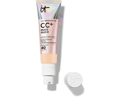 IT Cosmetics Your Skin But Better CC+ Nude Glow SPF40 Foundation - Lichte Textuur - Glow Serum met 2% Niacinamide, Hyaluronzuur, Groene thee-extract en SPF 40 - Light - 32ml