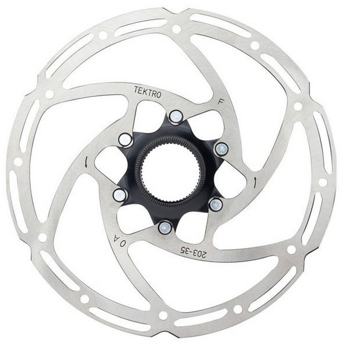 Remschijf Tektro Tr203-35 ø203mm Centerlock - zilver (werkplaatsverpakking)