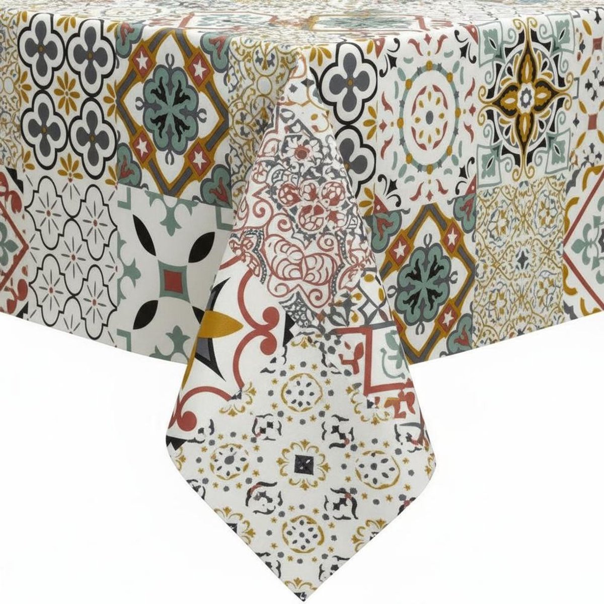 Protecttable - Tafelzeil Tegeltjes Terra 140x280cm - Tafelkleed Afwasbaar - Kunststof