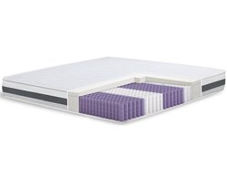 The White Stone Matras Pocketvering en Memory 170x200 20 cm | Medium-hard, zelfvormend, orthopedisch | Hypoallergene en ademende hoes