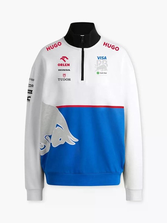 Heren sweatshirt Hugo Boss Racing Bulls Men Vcarb Rp Team Sweater Wit Wit - M