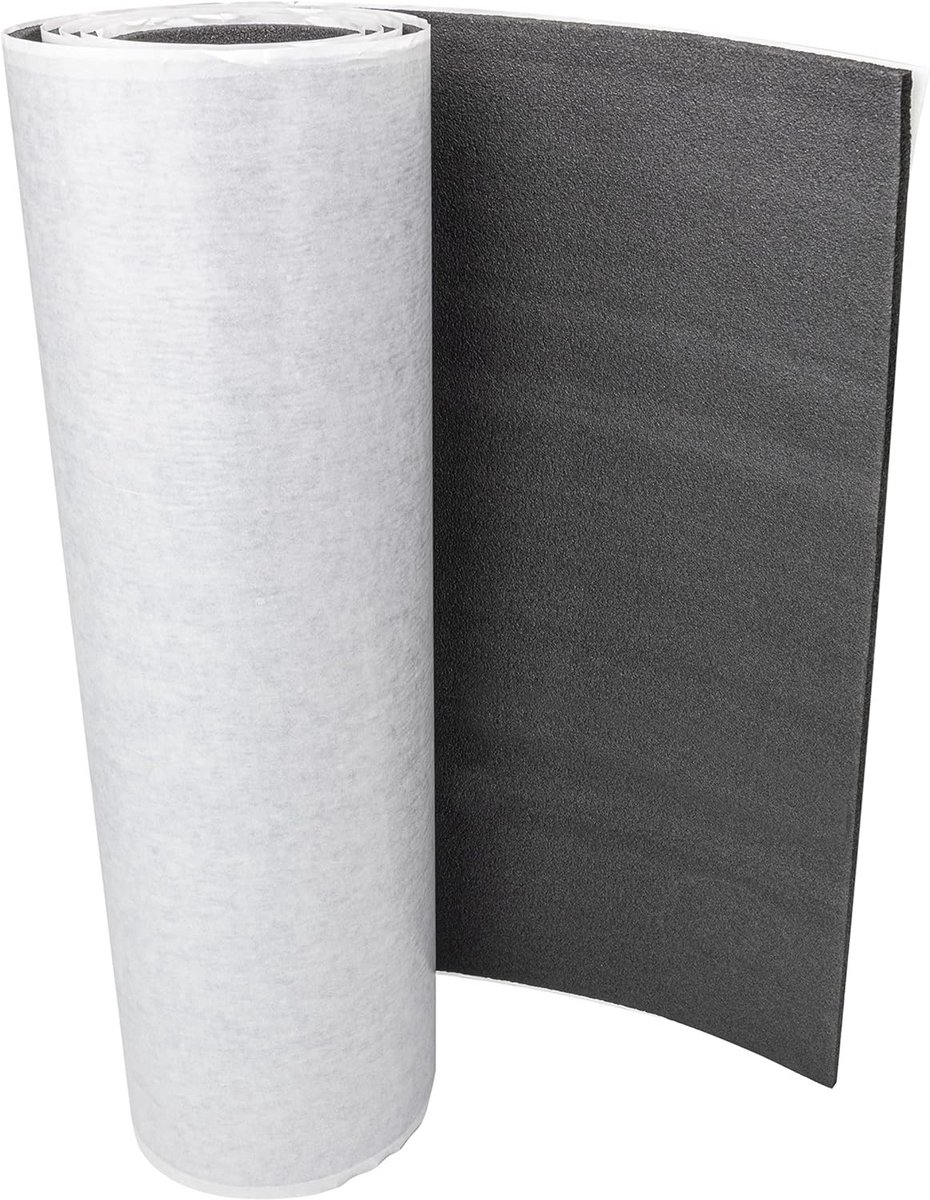 Premium Akoestische Isolatiemat voor Auto en Caravan - Zelfklevend Schuimrubber 50 x 200 x 1 cm