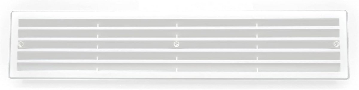Ventilatierooster PVC 457 x 92 mm - Duurzaam en Weerbestendig Luchttoevoersysteem voor Deuren