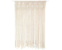 DeMoi Gordijnen | Boho Gordijn | Macrame Stijl | 130x180cm | Handgemaakt | Wit