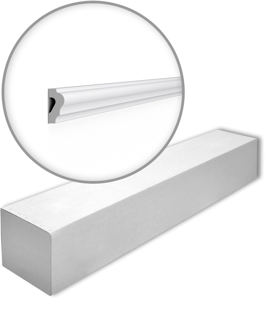 NMC WL2-box WALLSTYL Noel Marquet 1 doos 36 stukken Wandlijst tijdeloos klassieke stijl wit | 72 m