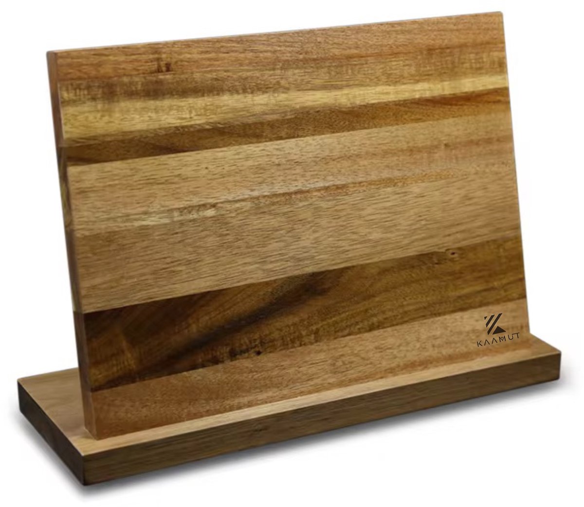 KAAMUT® Magnetische Messenhouder Acaciahout – Messenblok – Antislip – Stijlvolle Keukenopslag