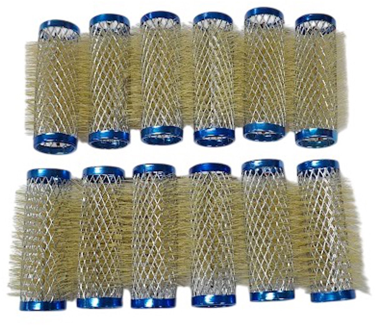 Rojafit - Watergolf Draadrollers - Haarkrullers - Metaal - Ø 21 mm. Lang 65 mm. - Blauw