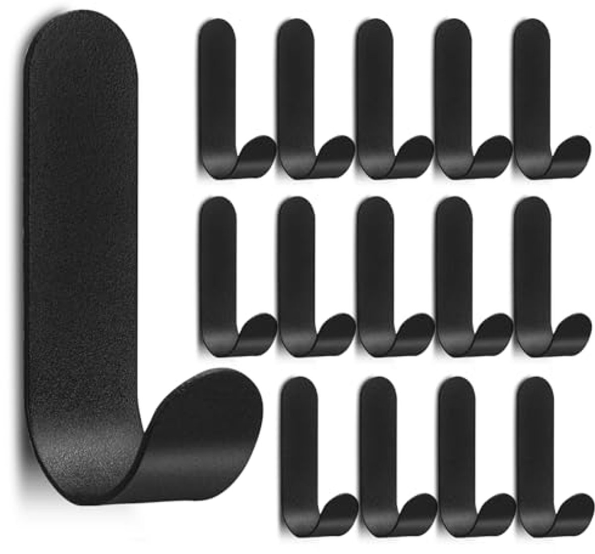 Ultiluxe® Zelfklevende Haken - 15 Stuks - Wandhaken - Handdoekhaak - RVS - Zonder Boren - 