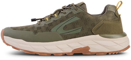 camel active Casual sneaker met snelsluiting - Maat menswear-47 - Kaki