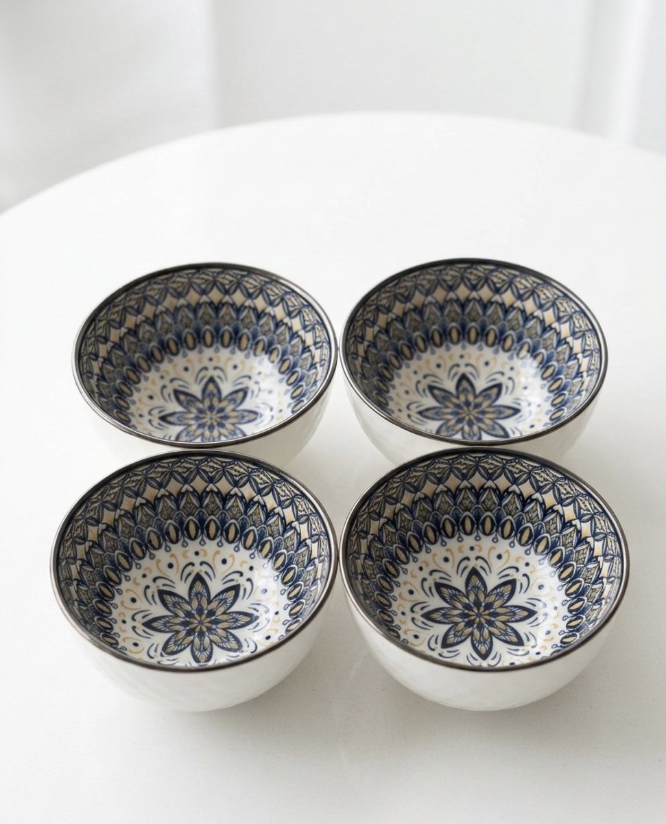 4 delig kommen set - anatolian model - lotus edition
