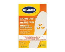 Dr. Scholl's Inlegzolen Warme Voeten – Thermo Inlegzolen tegen Koude Voeten – Comfortabele Zooltjes voor Schoenen – 1 maat