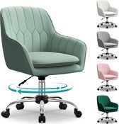 Chaise de bureau Hiaonyx - Ergonomique - Pour adultes - Pivotante à 360 ° - Base en métal - Rose