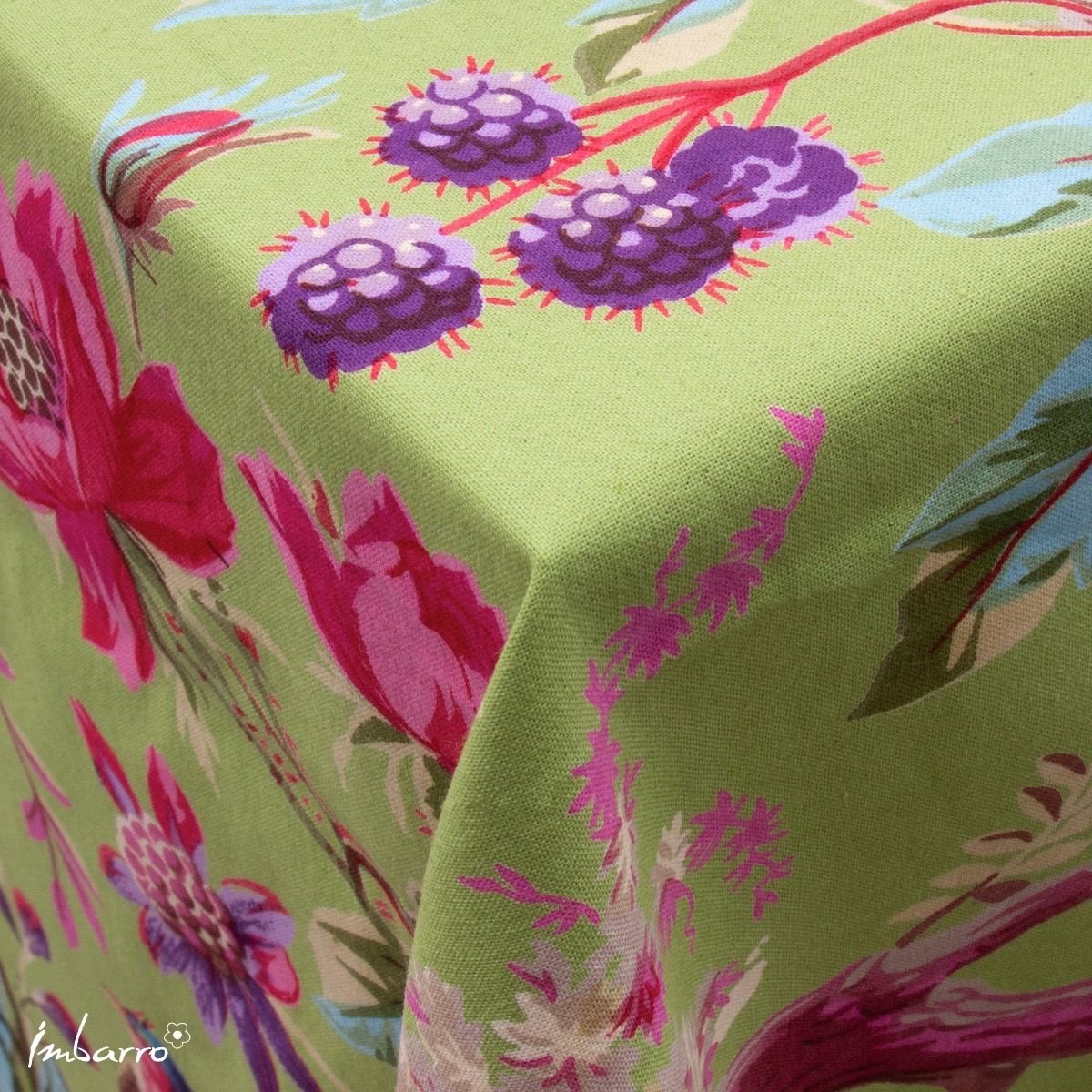 Imbarro Fashion & Home Tafelkleed Paradise Apple – Katoenen Tafelkleed – Groen – 150x240 cm