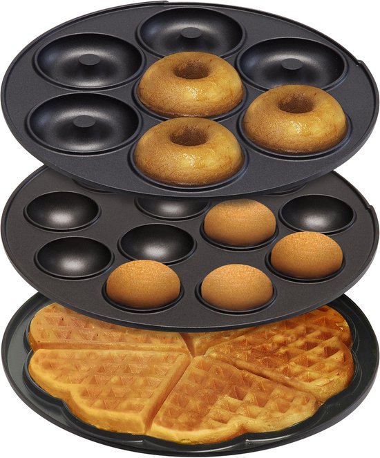 Bestron Cakemaker 3-in-1 - ASW238 - Donut-, hartenwafels en cakepopmaker - 700W - Mint — afbeelding 4