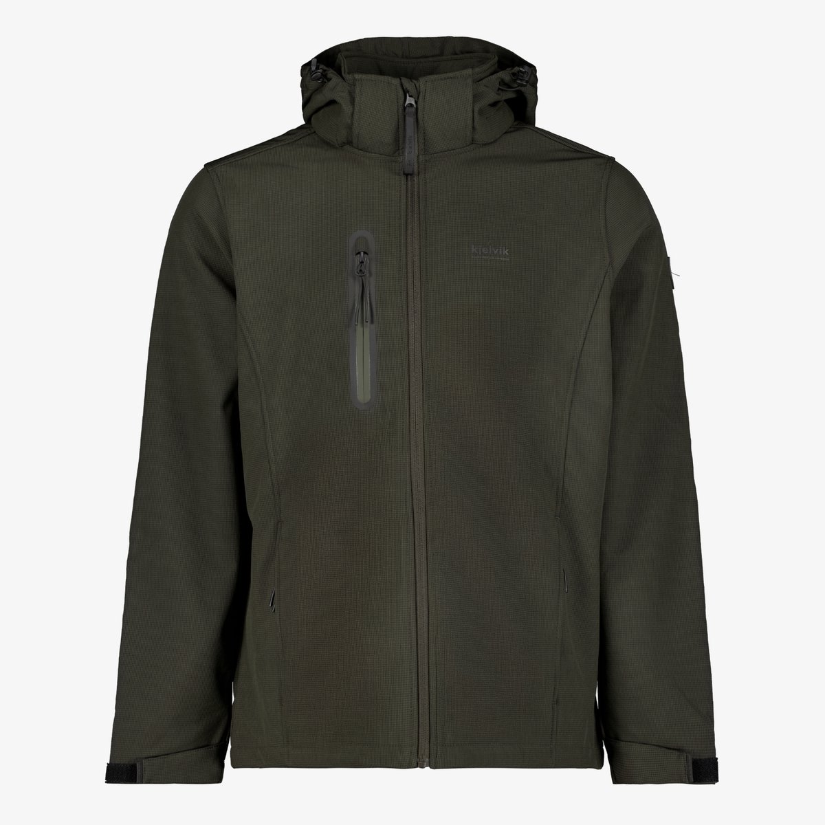 Kjelvik heren softshell jas Groen
