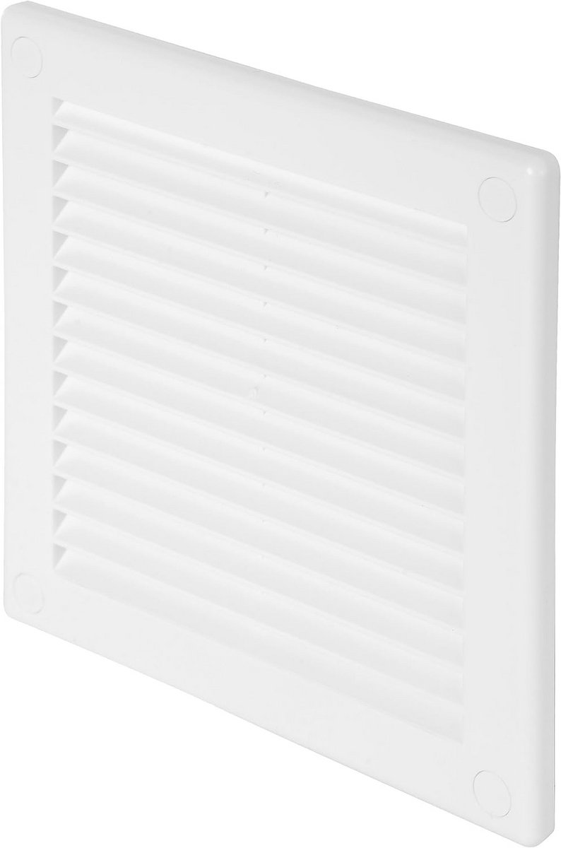 Ventilatierooster met insectenbescherming 150 x 150 mm - Wit