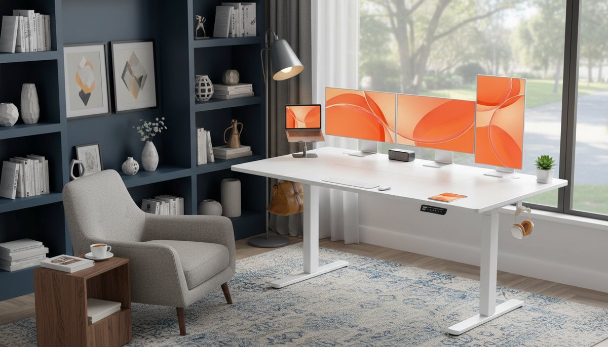 Electric Desk 160x80 cm – Casa Velluto Elevare ProDesk XL Wit | Hoogte Verstelbaar 72-118 cm | Ergonomisch Zit-Sta Bureau met 4 Geheugenstanden | Stil Elektrisch Bureau voor Thuis, Kantoor & Gamers | Kabelmanagement & Modern Design